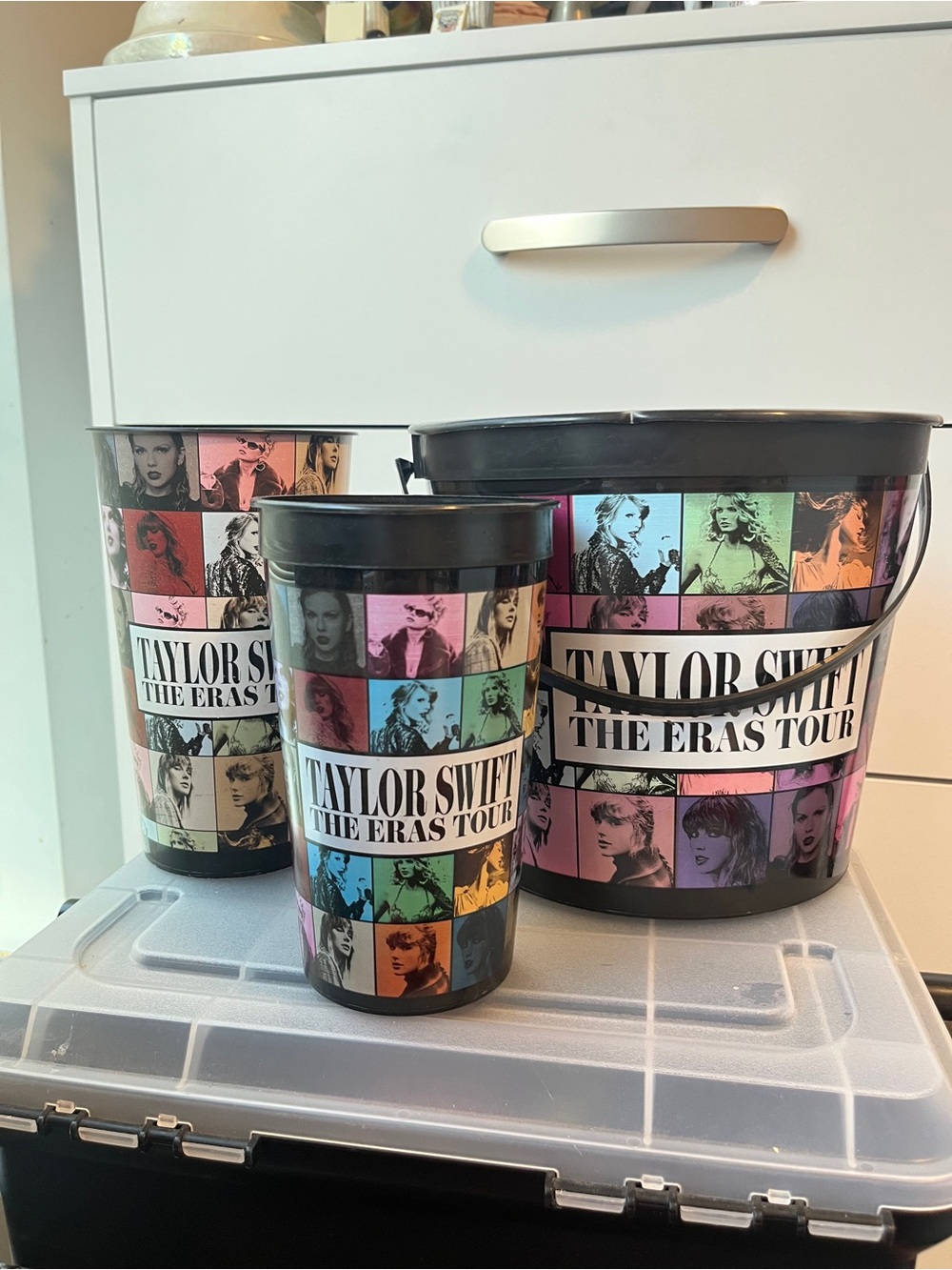 Taylor Swift The Eras Tour Popcorn Bucket + 2 Cups